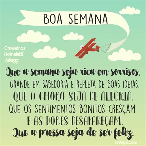 texto de boa semana.